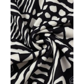 Mens Ethnic Ornament Scarf Printed Short Sleeve Skin Friendly T-Shirts