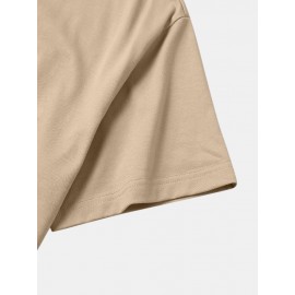 Mens Cute Cat Japanese Print Short Sleeve Drawstring Hooded T-Shirts