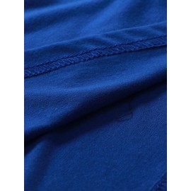 Mens Plain Pure Color Half Collar Cotton Basics Long Sleeve Bottoming T-Shirts